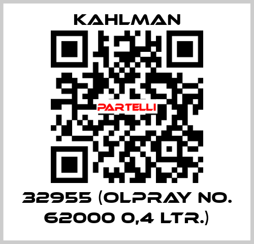 32955 (Olpray No. 62000 0,4 ltr.) Kahlman