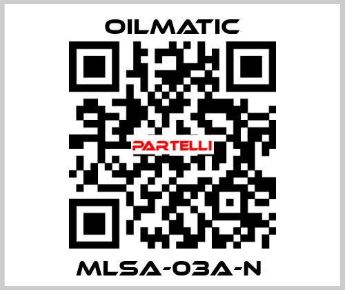 MLSA-03A-N  OILMATIC