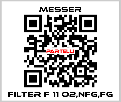 FILTER F 11 O2,NFG,FG Messer