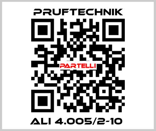  ALI 4.005/2-10  Pruftechnik