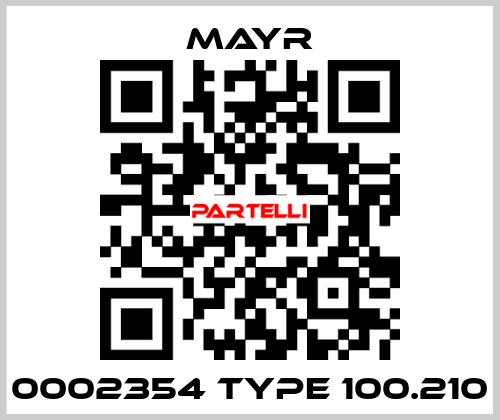 0002354 TYPE 100.210 Mayr