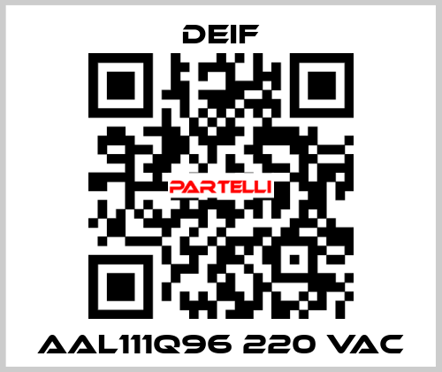 AAL111Q96 220 VAC Deif