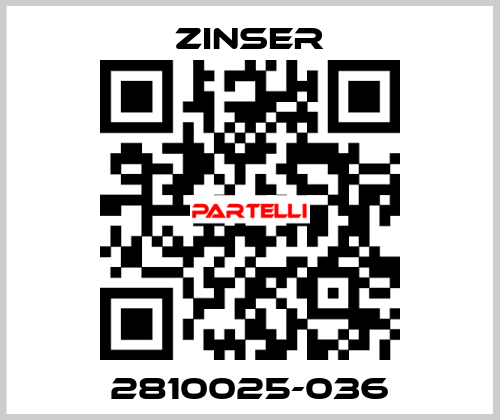 2810025-036 Zinser