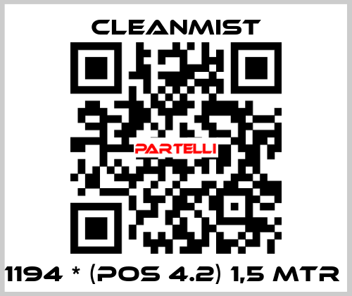 1194 * (pos 4.2) 1,5 mtr  CleanMist