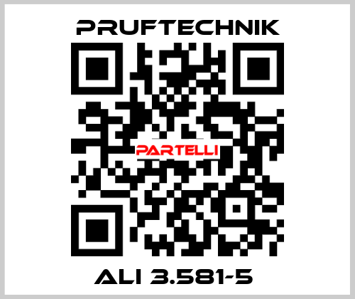 ALI 3.581-5  Pruftechnik