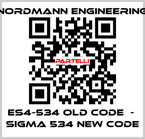 ES4-534 old code  -  SIGMA 534 new code NORDMANN ENGINEERING