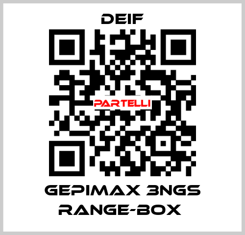 GEPIMAX 3NGS RANGE-BOX  Deif