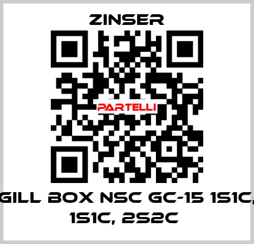 GILL BOX NSC GC-15 1S1C, 1S1C, 2S2C  Zinser