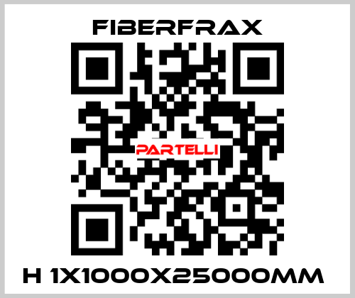 H 1X1000X25000MM  Fiberfrax