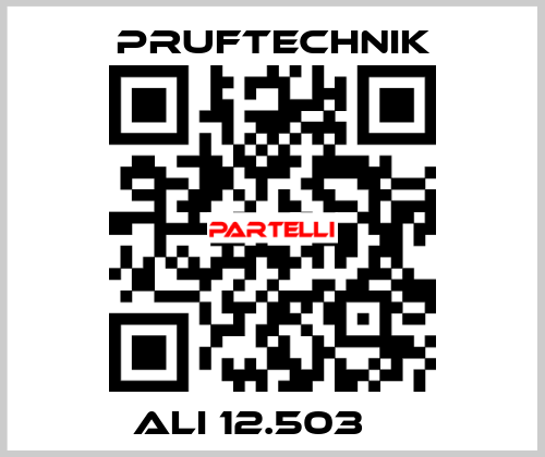  ALI 12.503     Pruftechnik