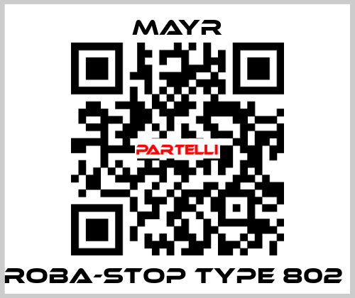 ROBA-stop Type 802  Mayr