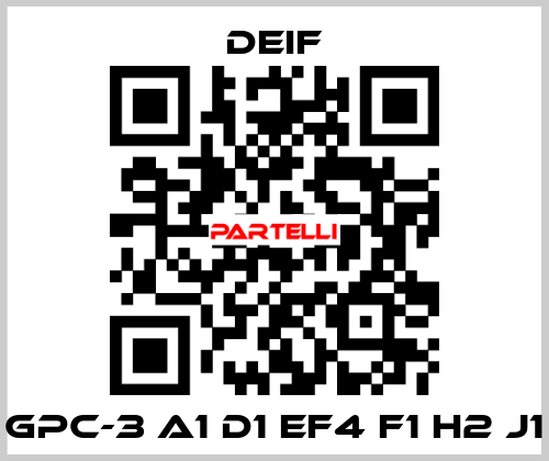 GPC-3 A1 D1 EF4 F1 H2 J1 Deif