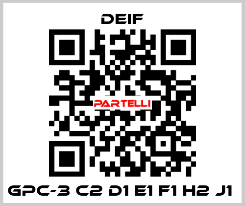 GPC-3 C2 D1 E1 F1 H2 J1  Deif