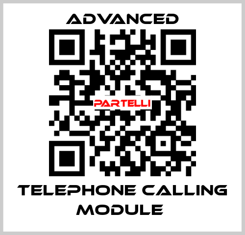 Telephone Calling Module  Advanced