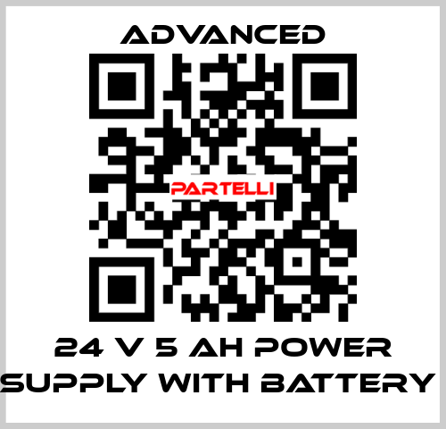 24 V 5 Ah Power Supply with Battery  Advanced