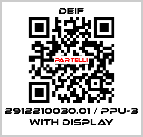 2912210030.01 / PPU-3 with display Deif