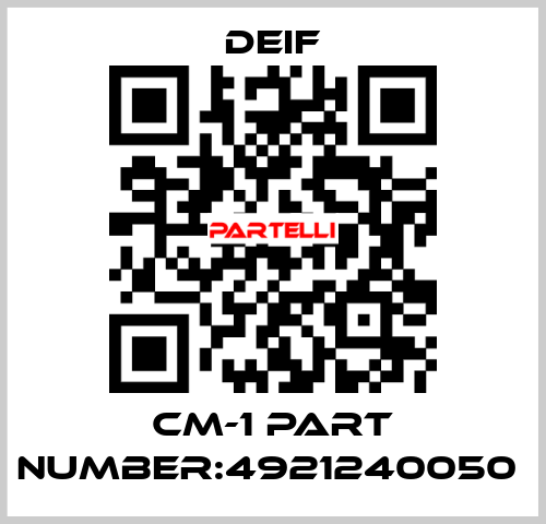 CM-1 part number:4921240050  Deif