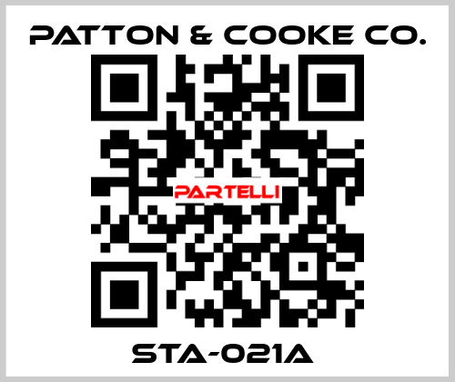 STA-021A  Patton & Cooke Co.