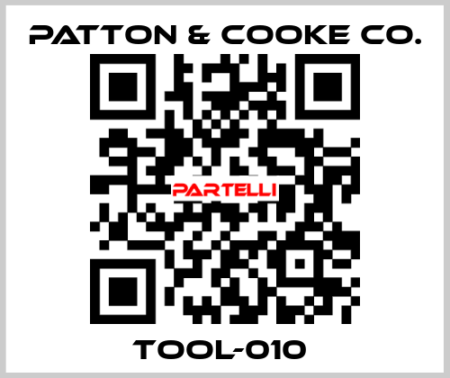 TOOL-010  Patton & Cooke Co.