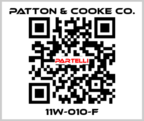 11W-010-F Patton & Cooke Co.