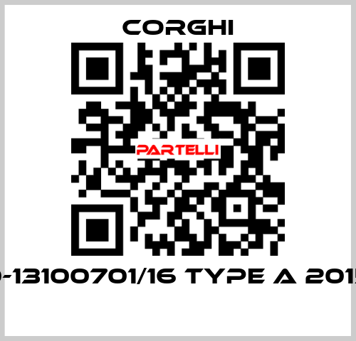 0-13100701/16 Type A 2015  Corghi