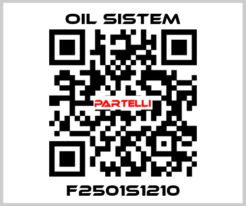 F2501S1210 Oil Sistem