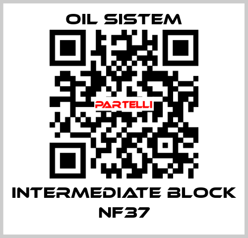 Intermediate block NF37 Oil Sistem