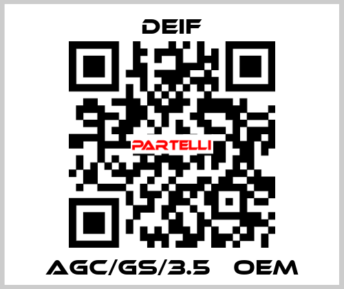 AGC/GS/3.5   oem Deif