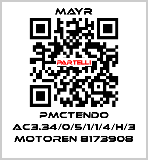 PMCTENDO AC3.34/0/5/1/1/4/H/3 MOTOREN 8173908 Mayr