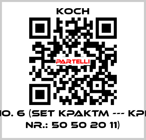 No. 6 (Set KPAKTM --- KPN Nr.: 50 50 20 11) KOCH