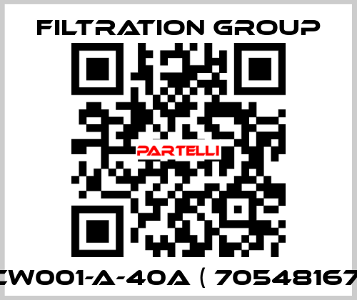 CW001-A-40A ( 70548167) Filtration Group