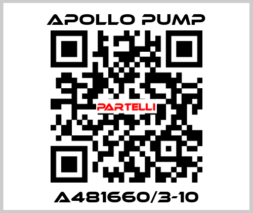 A481660/3-10 Apollo pump