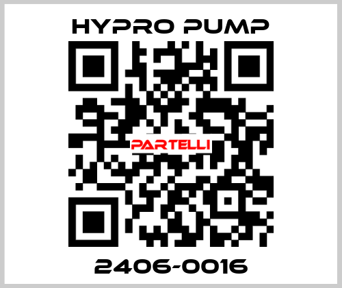 2406-0016 Hypro Pump