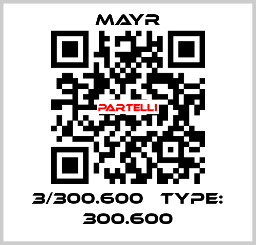 3/300.600   Type: 300.600 Mayr