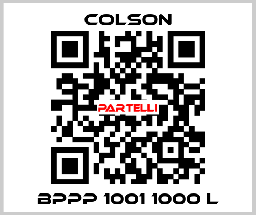 BPPP 1001 1000 L Colson