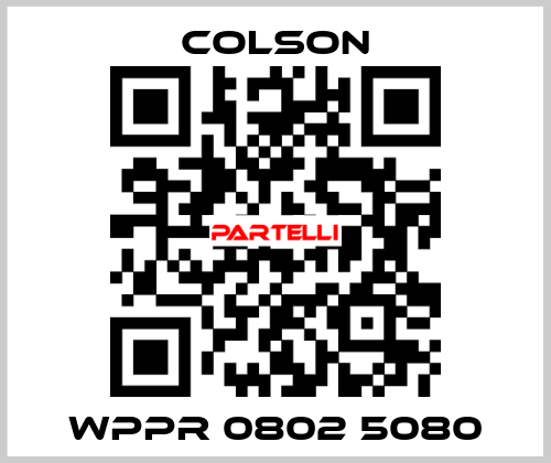 WPPR 0802 5080 Colson