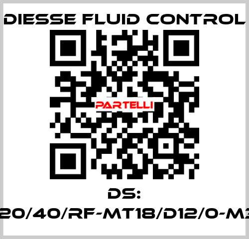 DS: LG-RBR15-20/40/RF-MT18/D12/0-M340-CS/CS DIESSE Fluid Control