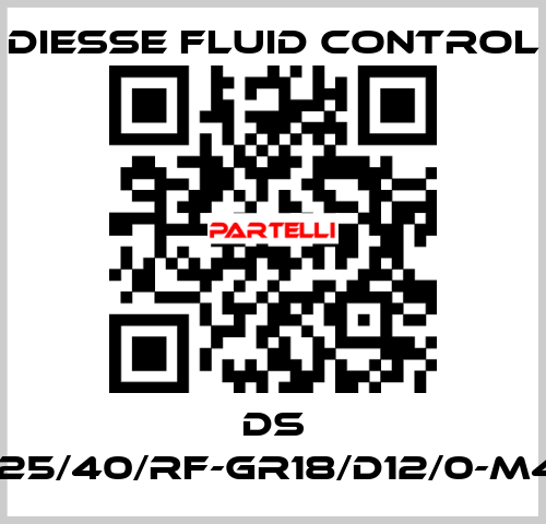 DS LG-RBR17-25/40/RF-GR18/D12/0-M420-CS/CS DIESSE Fluid Control