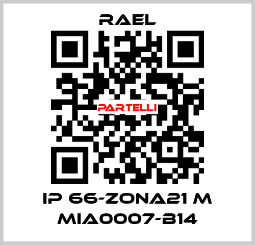 IP 66-ZONA21 M MIA0007-B14 RAEL