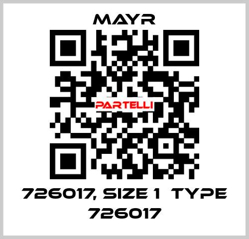 726017, size 1  type 726017 Mayr