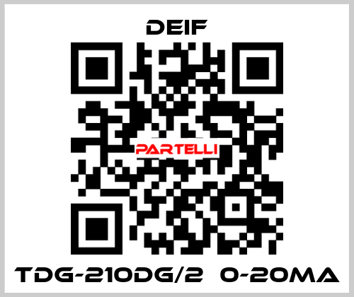 TDG-210DG/2  0-20mA Deif