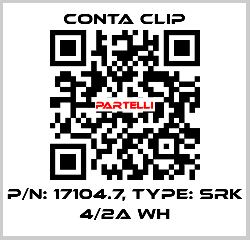 P/N: 17104.7, Type: SRK 4/2A WH Conta Clip