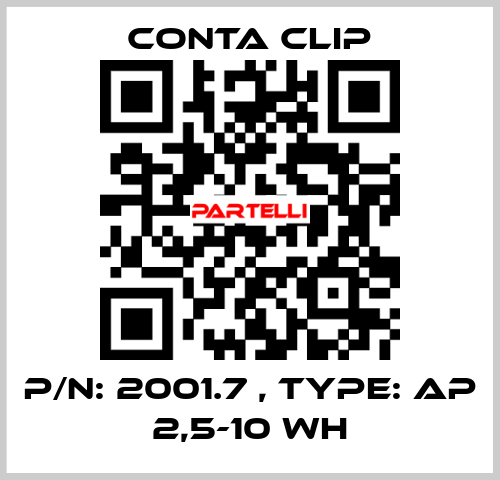 P/N: 2001.7 , Type: AP 2,5-10 WH Conta Clip