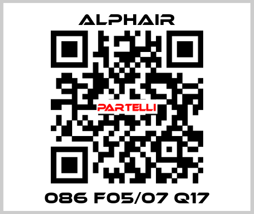 086 F05/07 Q17 Alphair