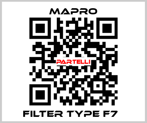 Filter type F7   Mapro