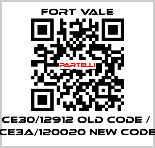 CE30/12912 old code /  CE3A/120020 new code Fort Vale