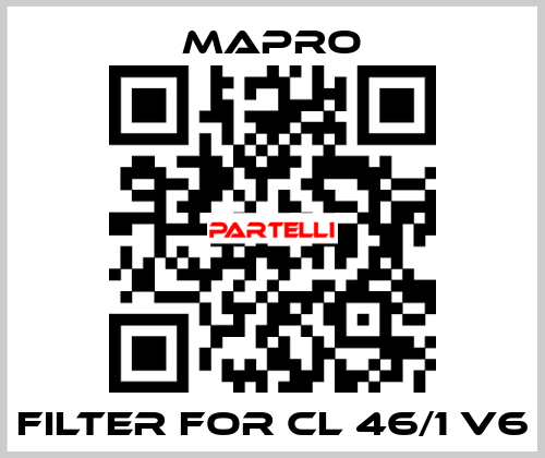 filter for CL 46/1 V6 Mapro