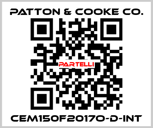 CEM150F2017O-D-INT Patton & Cooke Co.