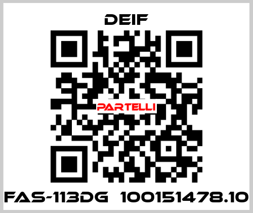 FAS-113DG  100151478.10 Deif