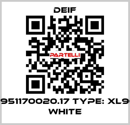 2951170020.17 Type: XL96 white Deif